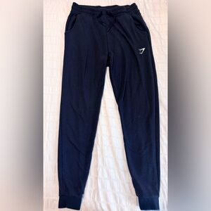 Men’s Gymshark Arrival Woven Joggers Black Size Medium Pockets Stretch Workout